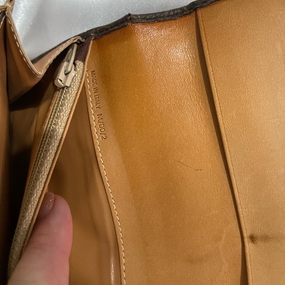 CELINE Vintage Kisslock Macadam logo coated canvas embossed long wallet - Picture 9 of 12